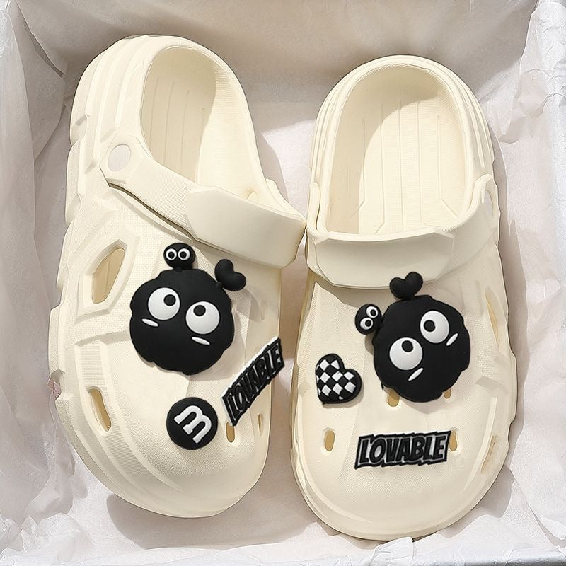 Women's Hole Summer Outdoor Cartoon Closed Toe Women's Shoes