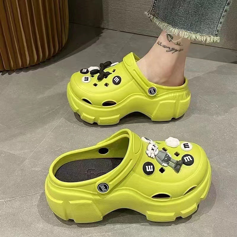 Women's Thick Bottom Cartoon Dog Outdoor Summer Women's Shoes