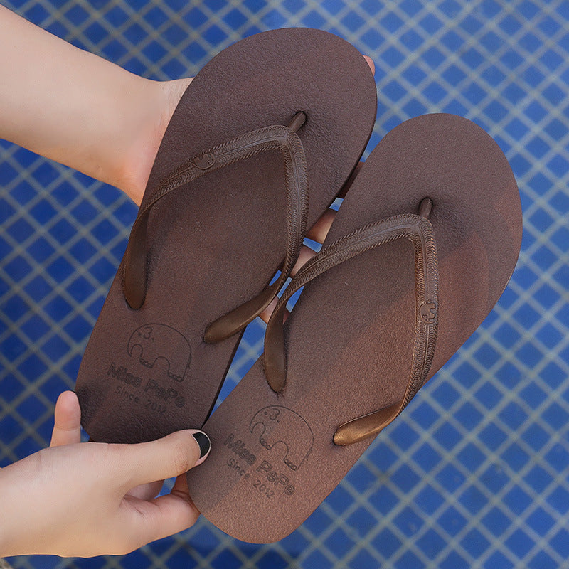 Bequeme Flip-Flops für Damen im Freien, einfache Flip-Flops für den Strand am Meer