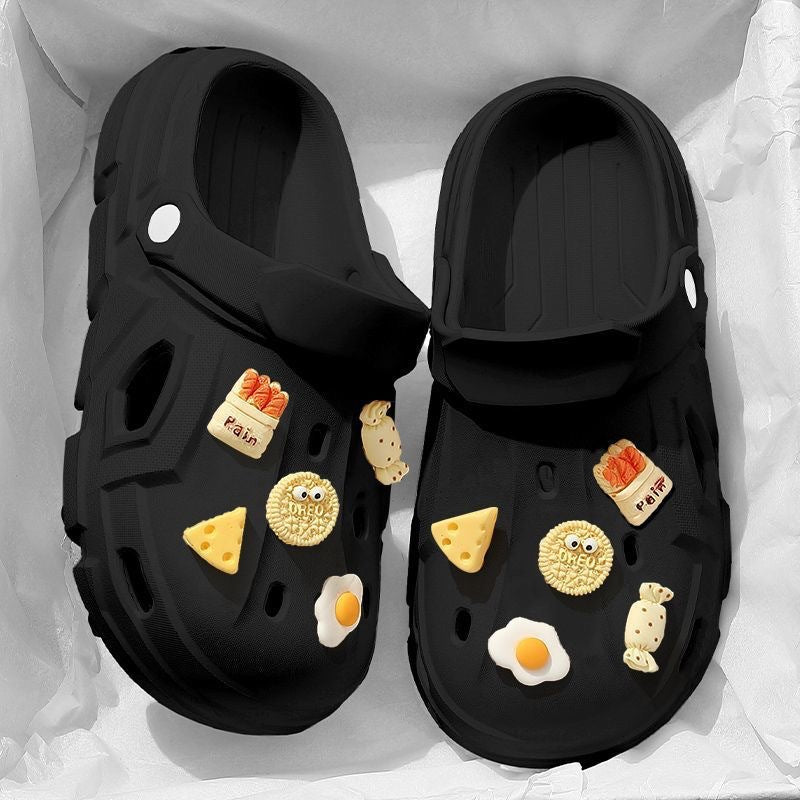 Women's Hole Summer Outdoor Cartoon Closed Toe Women's Shoes