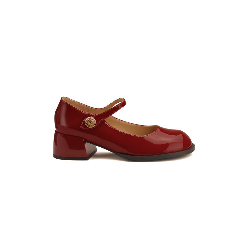 Traube Mama Prinzessin Ira Retro Einfache Damenschuhe