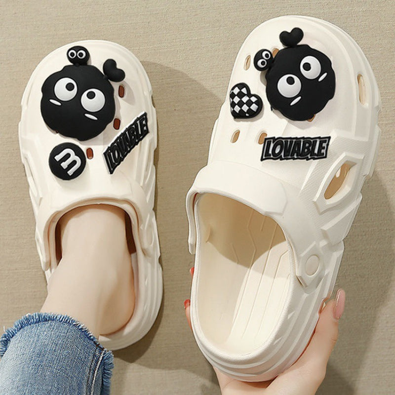 Women's Hole Summer Outdoor Cartoon Closed Toe Women's Shoes