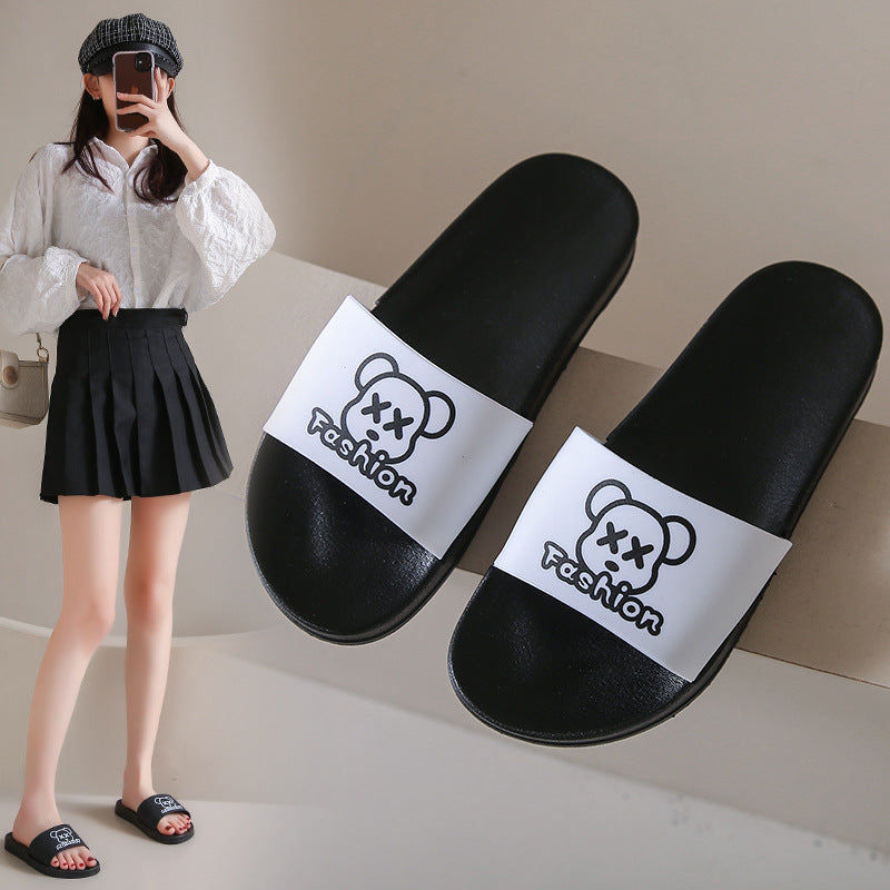Women's Outdoor Cartoon Korean Indoor Home Thick Bottom Sandals