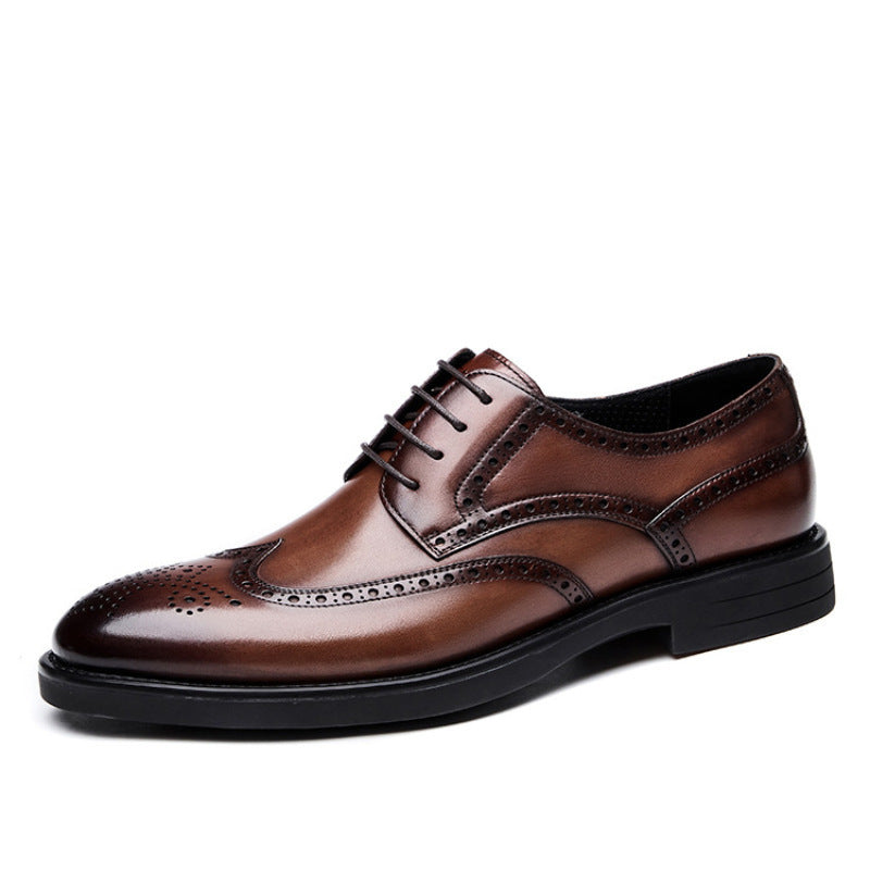 Men's British Korean Business Formal Wear Leather Shoes