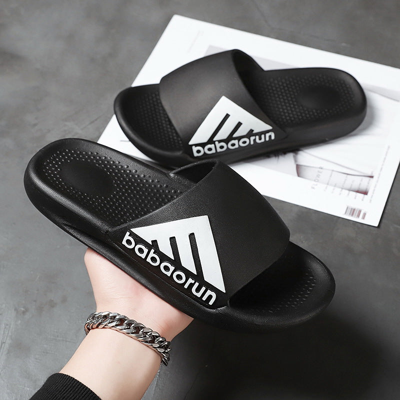 Herren Sommer Flip Flops im koreanischen Stil für draußen, Paar mit dicker Unterseite, modische Flip-Flops