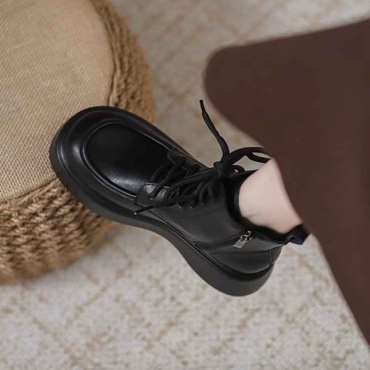 Süße, coole Martin-Loafer mit Plateau im britischen Stil für Damen