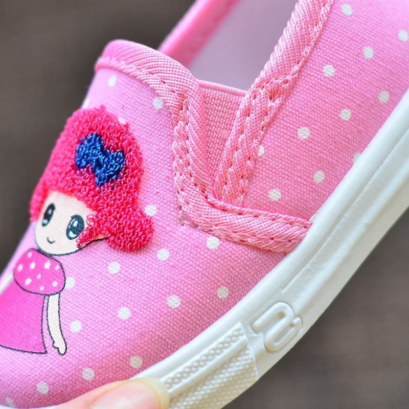 Children's Korean Princess Pumps Toddler Board Soft Kid's Shoes