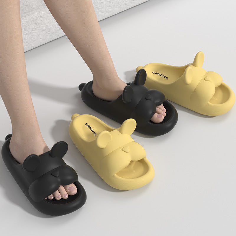 Zapatillas de casa antideslizantes de baño interior para el hogar para mujeres y hombres para el verano
