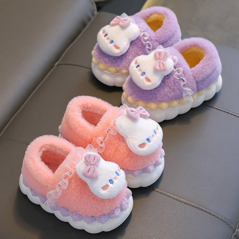 Children's Winter Cotton Furry Bags Warm Infants Kid's Shoes