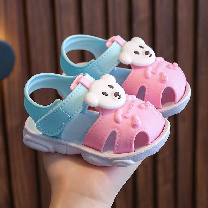 Summer Closed Toe Vulnerability Breathable Year-old Kid's Shoes