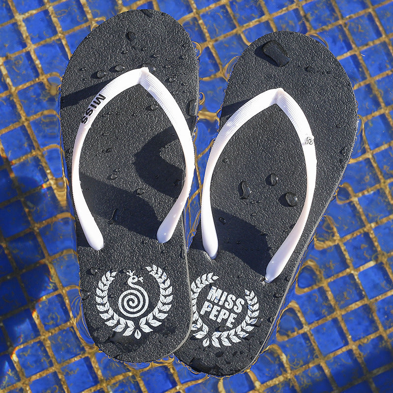 Bequeme Flip-Flops für Damen im Freien, einfache Flip-Flops für den Strand am Meer