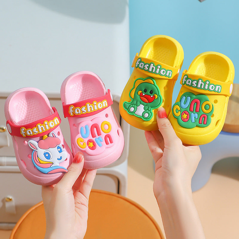 Children's Summer Hole Cartoon Home Wear Soft Kid's Shoes