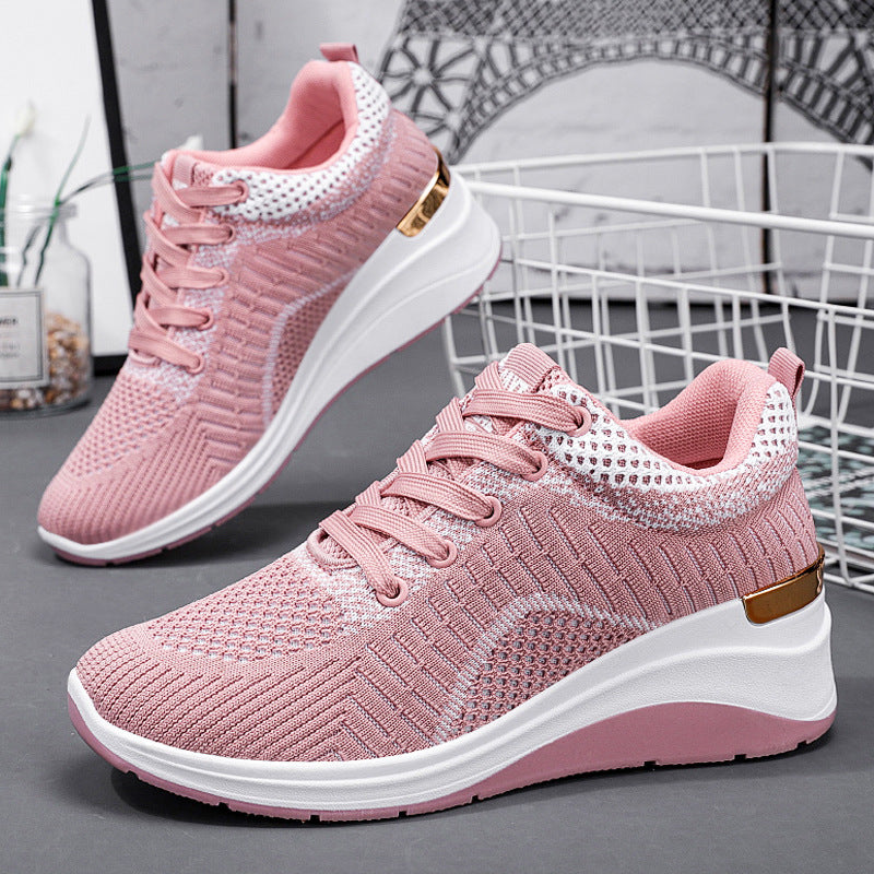 Women's For Height Increasing Insole Platform Breathable Casual Shoes