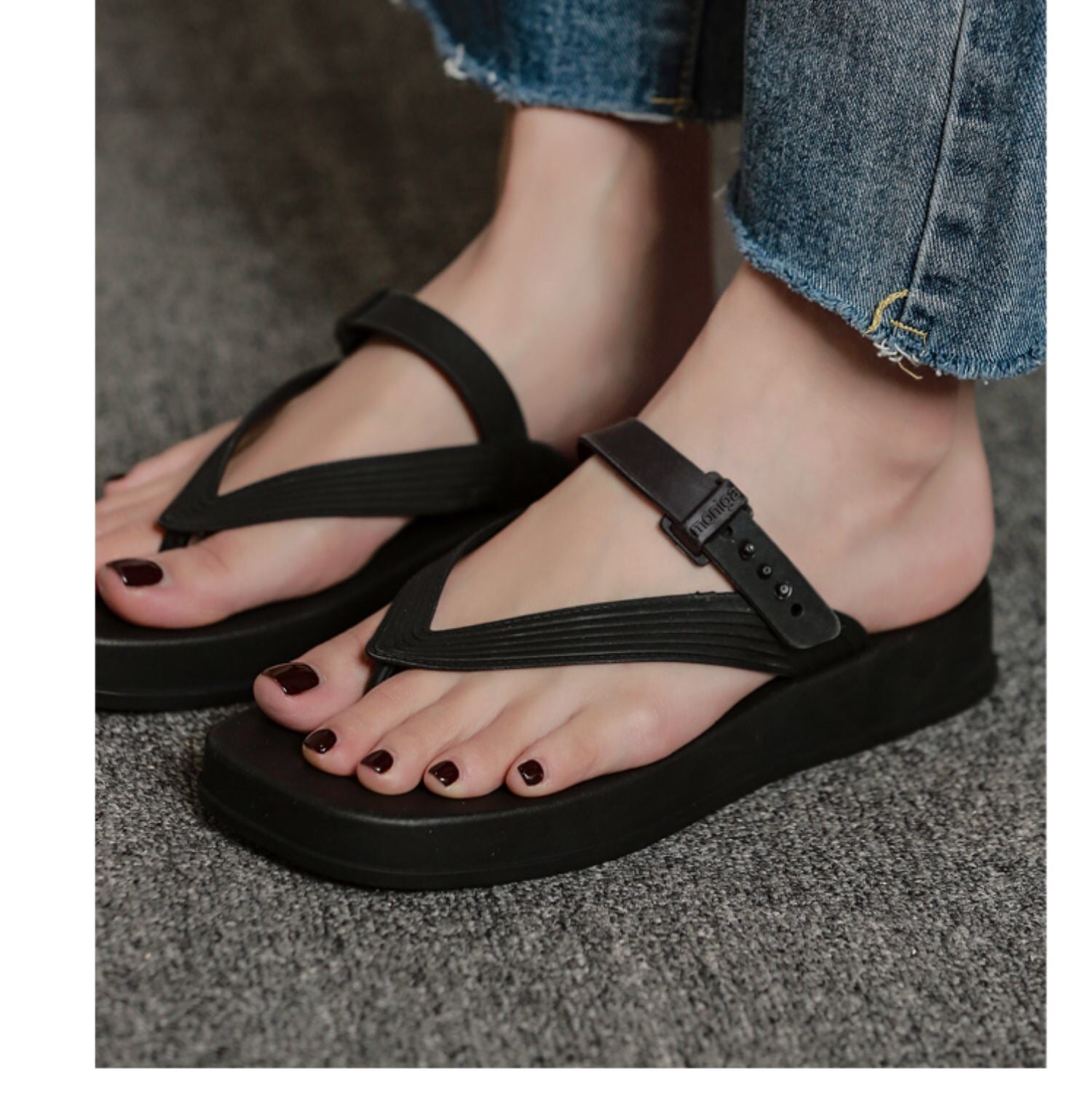 Jolies sandales à talons mi-hautes Summer Beach pour femmes