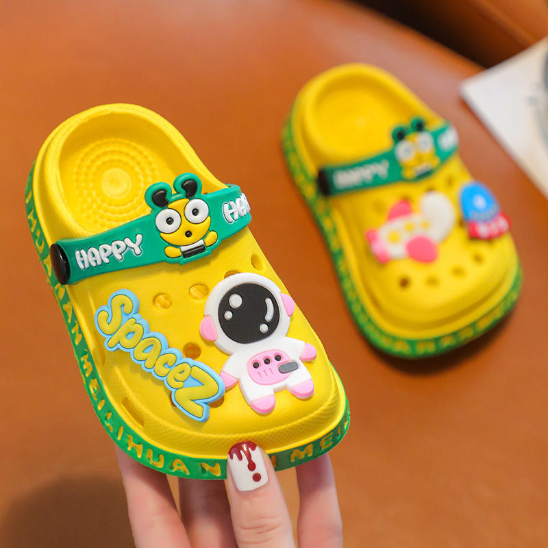 Children's Cartoon Indoor Soft Bottom Household Toe Kid's Shoes