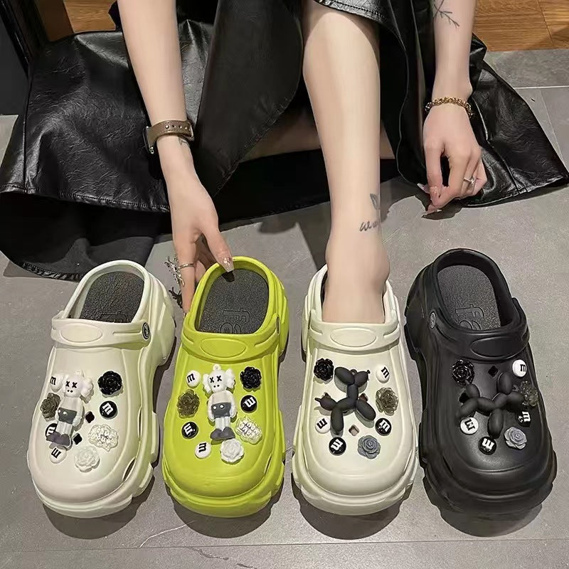 Women's Thick Bottom Cartoon Dog Outdoor Summer Women's Shoes