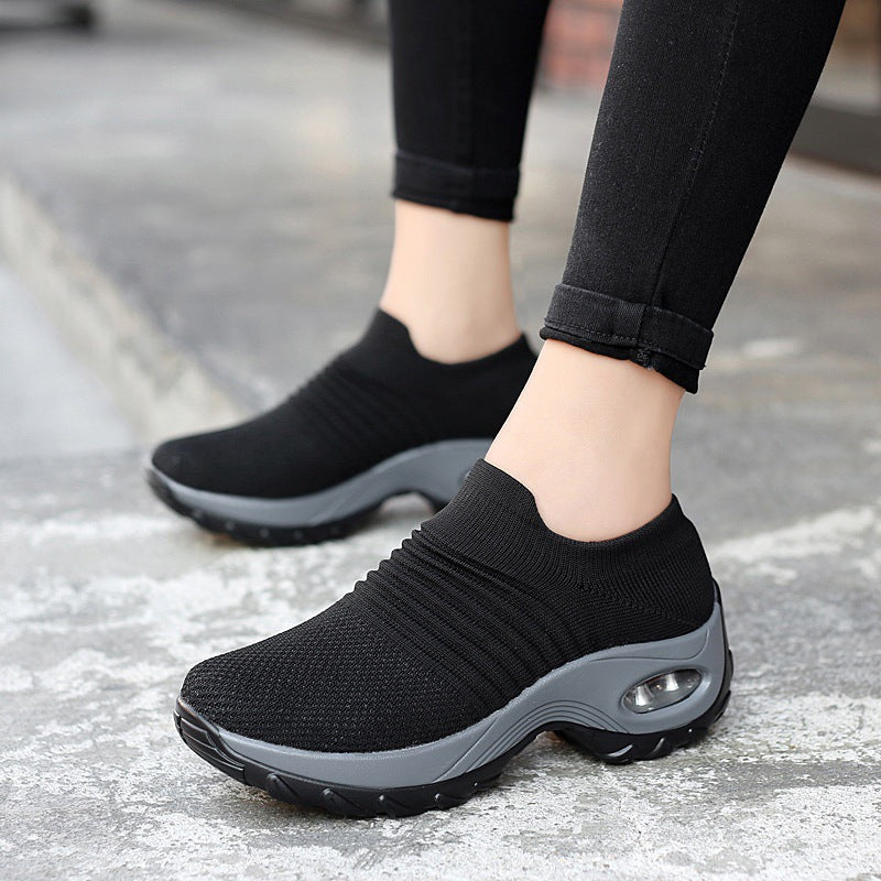 Women's Hiking Height Increasing Leisure Air Cushion Outdoor Casual Shoes