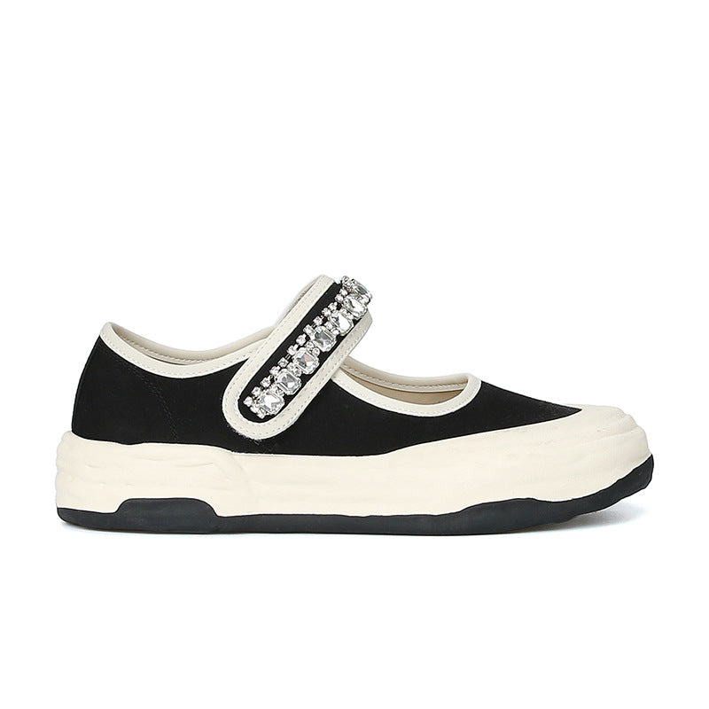 Women's Su Toe Cap Semi Outer Wear Summer Canvas Shoes