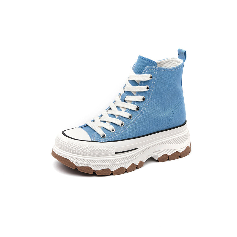 Popular Women's High-top Summer Height Increasing Canvas Shoes