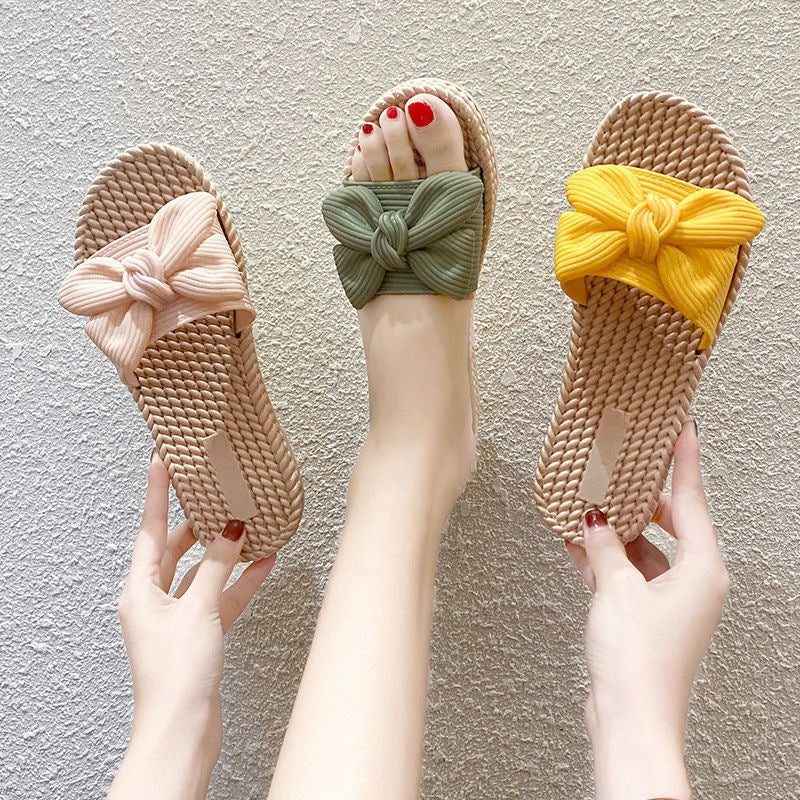 Women's Summer Outdoor Wear Autumn Fashion Bowknot Sandals