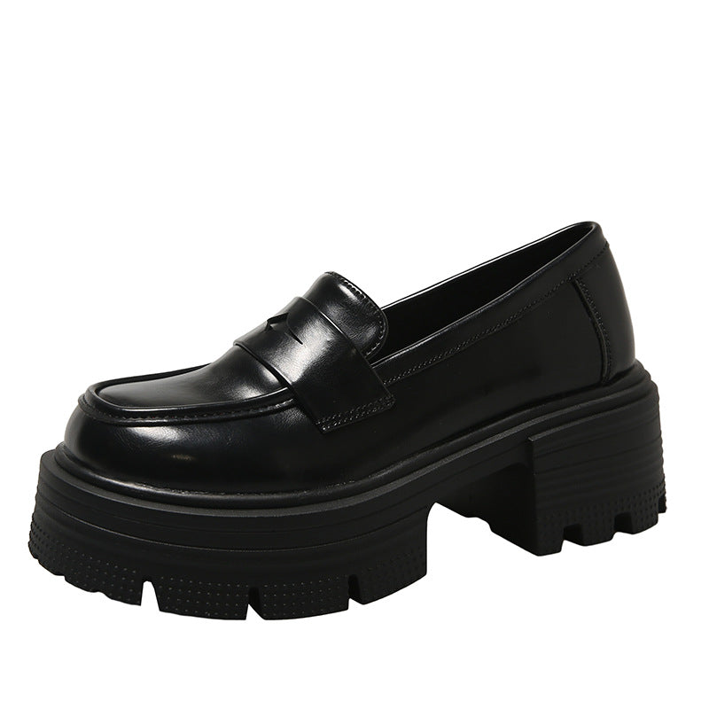 Modische kleine, klobige, süße, coole Loafer für Damen