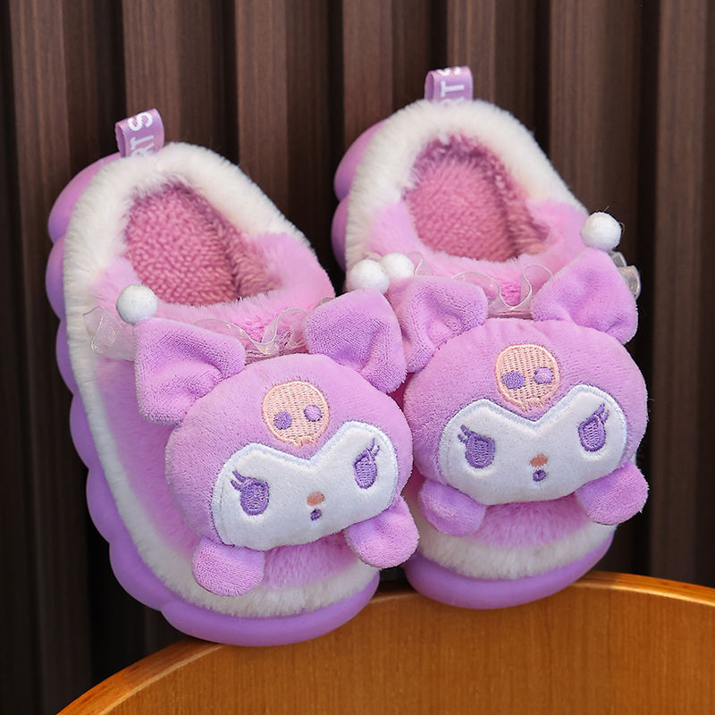 Cute Cartoon Cotton Fleece-lined Thick Comfortable Kid's Shoes