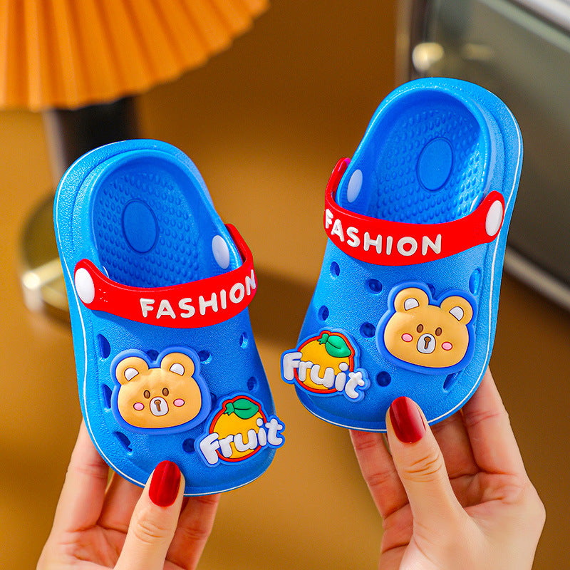 Chaussures d'intérieur pour enfants avec semelle souple et fermée pour garçon