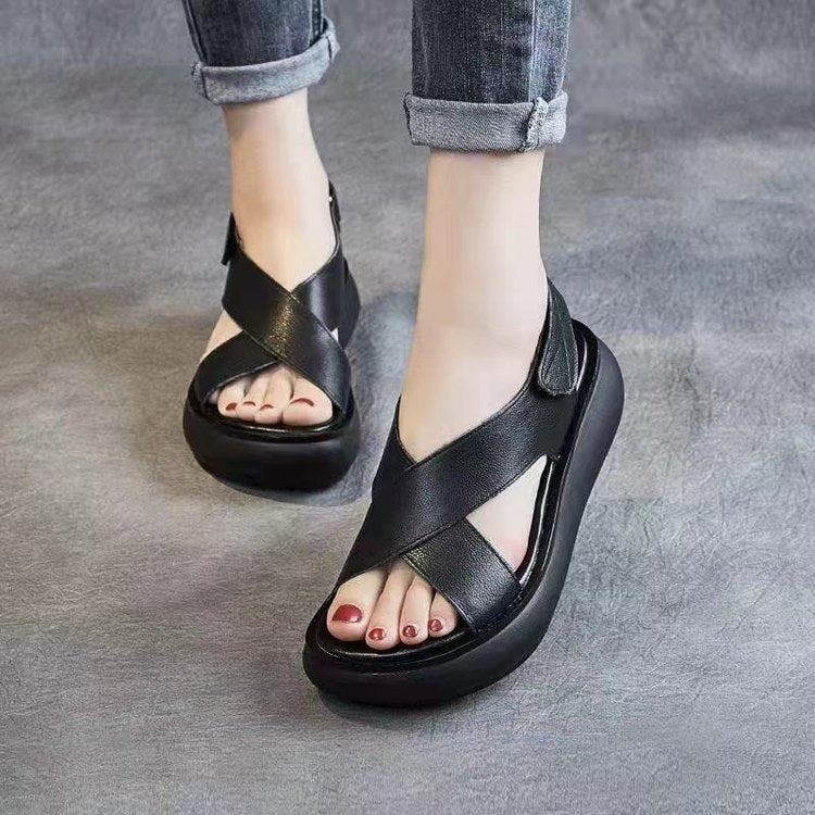 Women's Platform Summer Open Toe Pumps Peep Sandals