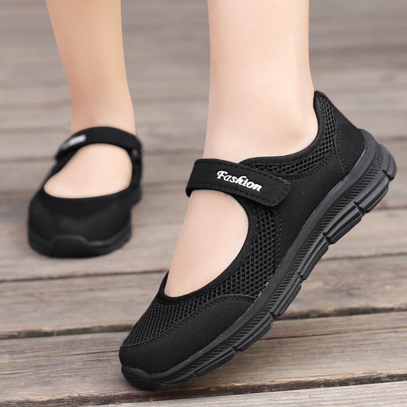 Women's Trendy Fashion Mom Plus Size Breathable Lightweight Solid Women's Shoes