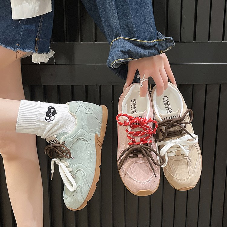 Baskets de sport à plateforme rétro pour femmes, style beauté printanière, rehaussantes