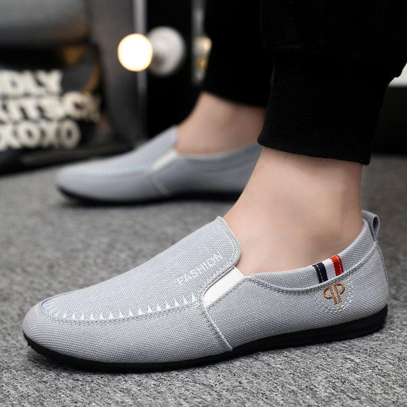 Men's Korean Trendy Fashionable Versatile Board Breathable Canvas Shoes