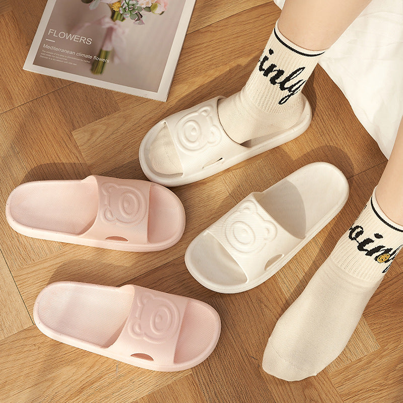 Women's Home Fashion Slip-on Stall Bathroom Soft Sandals