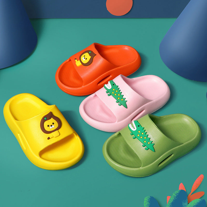 Women's & Men's Summer Indoor Platform Cartoon Bathroom Soft House Slippers