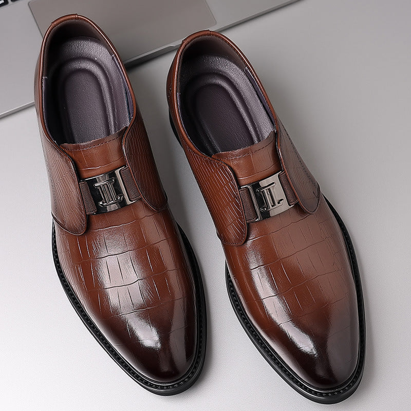 Men's Genuine England Style Autumn Korean Pointed Leather Shoes