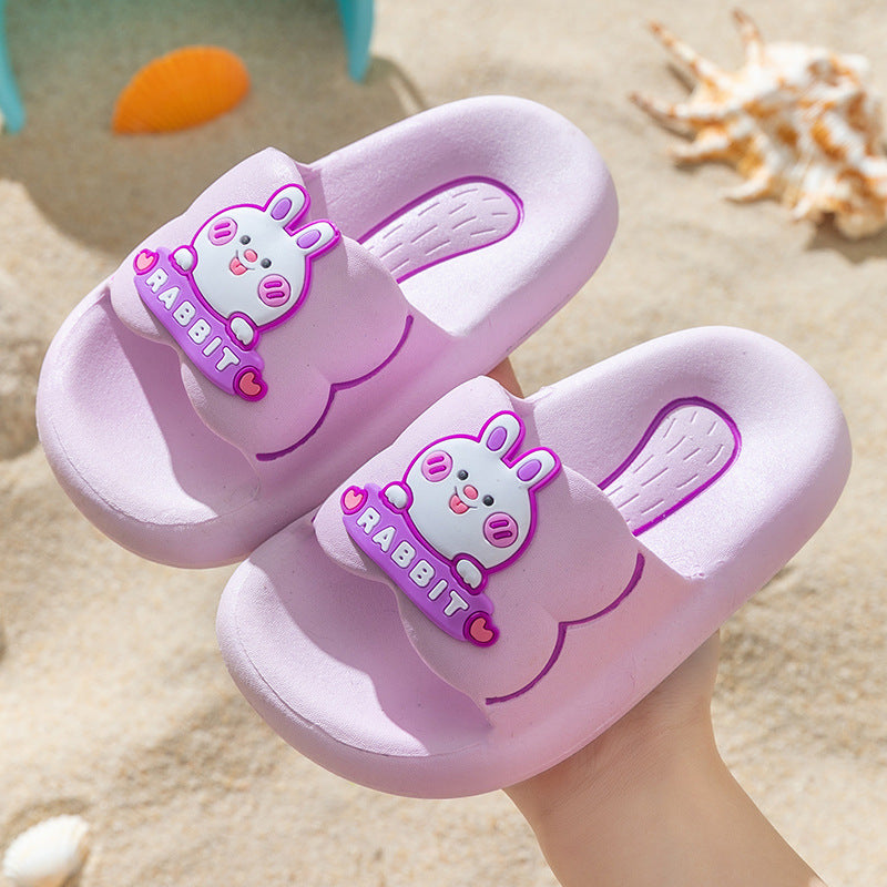 Children's Boys Cute Cartoon Soft Bottom Bathroom Sandals