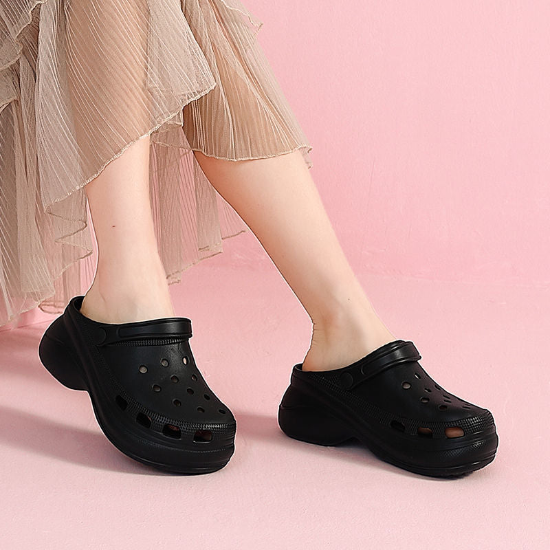 Women's High Hole Summer Outdoor Thick Bottom Women's Shoes