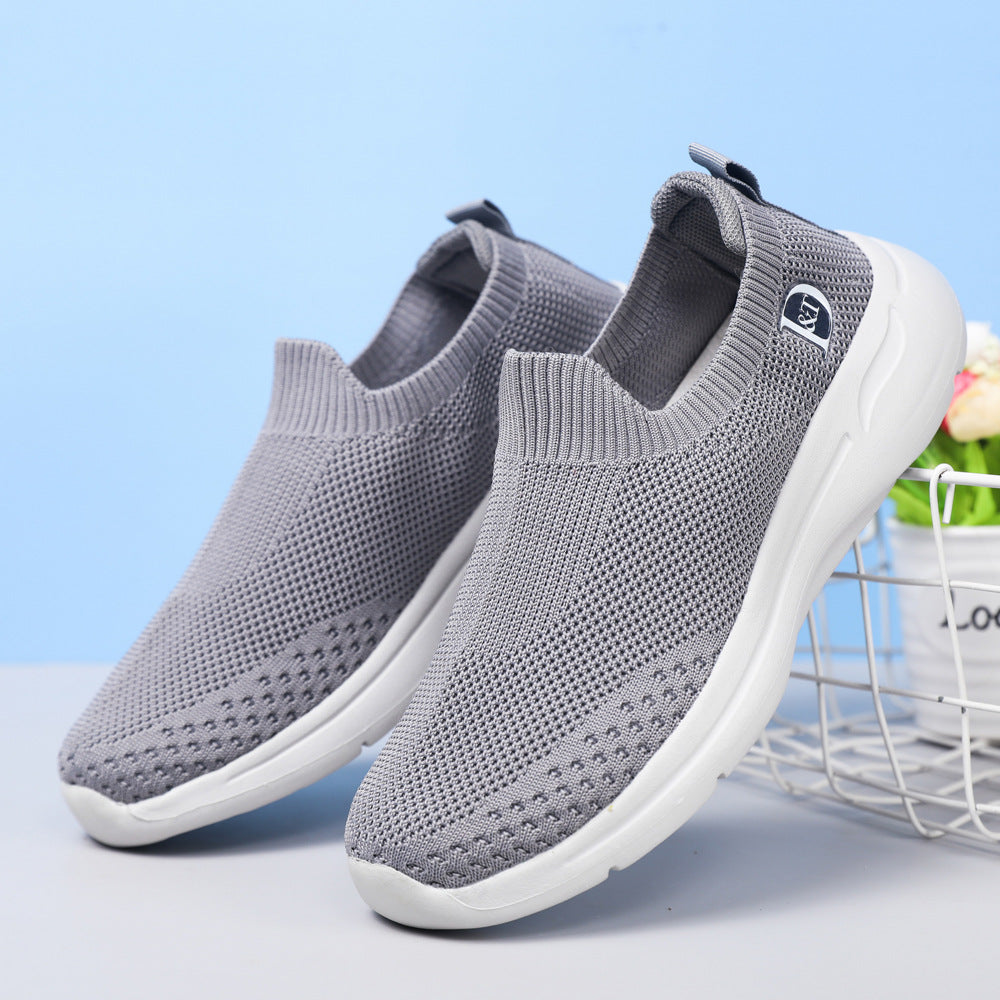 Chaussures pour femmes et hommes Old Cloth Mother Mesh respirantes à une pédale pour femmes