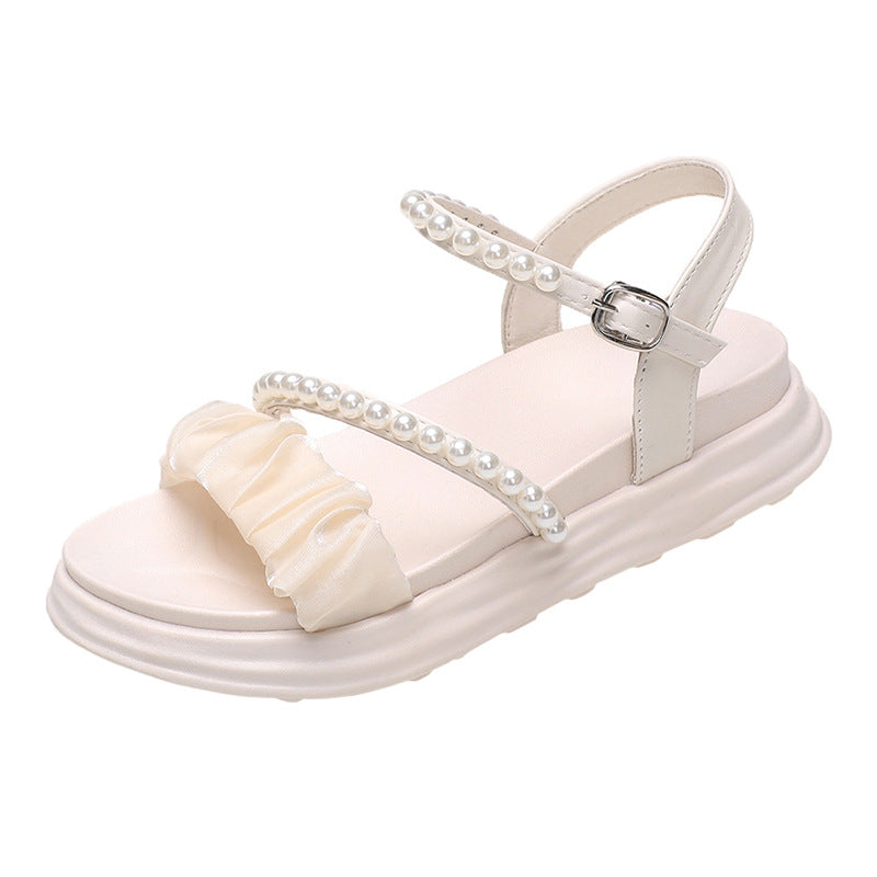 Women's Summer Korean Style Fairy Pearl Fashion Sandals