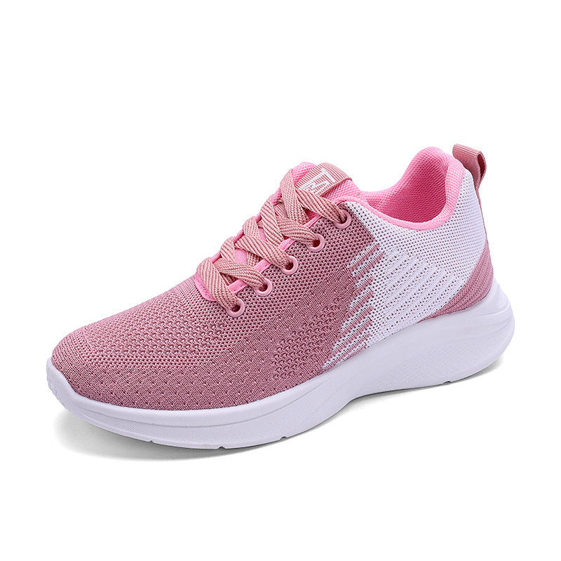 Women's Fashion Fly Woven Mesh Running Soft Sneakers