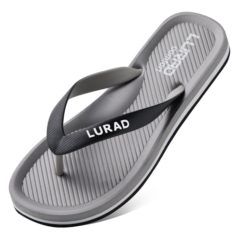 Herren Flip-Flops Sommer Grau Mit Dicker Sohle Sandalen