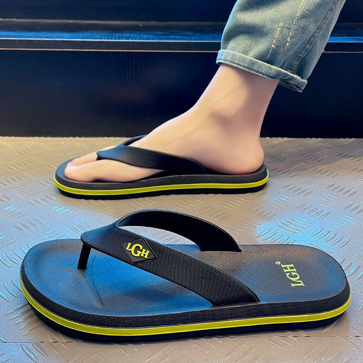 Men's Home Outdoor Soft Bottom Deodorant Korean Flip Flops