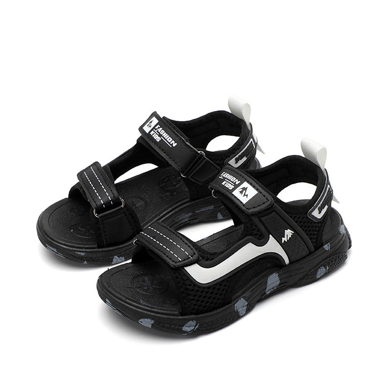 Herren &amp; Kinder Sommer Jungen Weiche Sohle Mittlere Große Sandalen