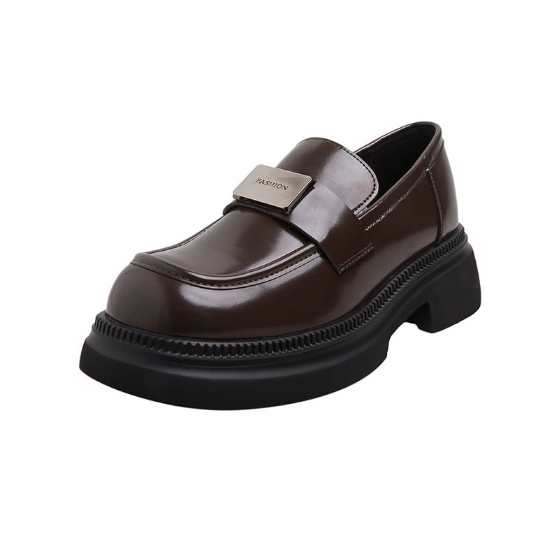 Mocassins ronds authentiques de style britannique pour femmes