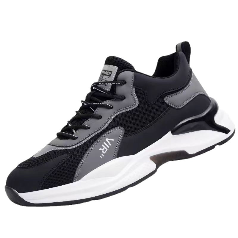 Men's Trendy Breathable Platform Mesh Surface Running Casual Shoes